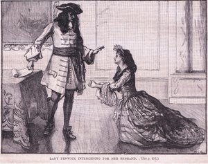 Lady Fenwick intercediendo por su esposo AD 1696
